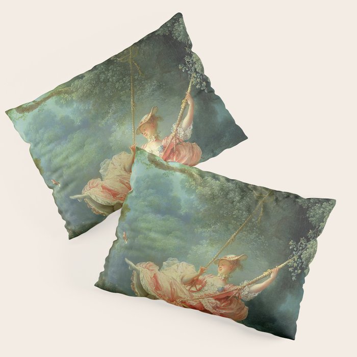 The Swing Painting By Jean-Honoré Fragonard Pillow Sham Gallery Image 3