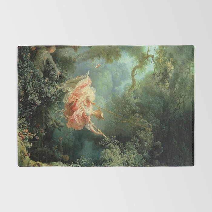 The Swing Painting By Jean-Honoré Fragonard Rug Gallery Image 2