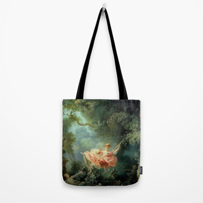 The Swing Painting By Jean-Honoré Fragonard Tote Bag Gallery Image 2