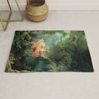 The Swing Painting By Jean-Honoré Fragonard Rug Gallery Image 1