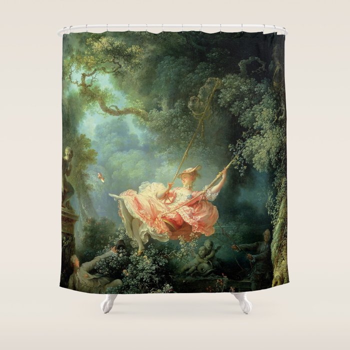 The Swing Painting By Jean-Honoré Fragonard Shower Curtain Gallery Image 1