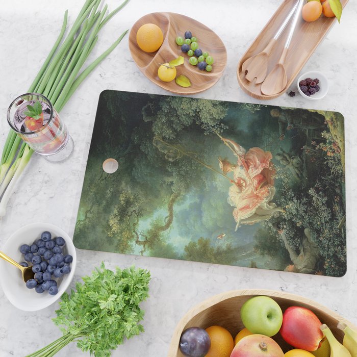 The Swing Painting By Jean-Honoré Fragonard Cutting Board Gallery Image 2