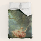 The Swing Painting By Jean-Honoré Fragonard Duvet Cover Gallery Image 6