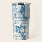 Washington DC toile blue Travel Mug Gallery Image 1