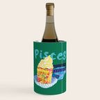 Pisces Chill Vibes in Chive Green | Zodiac Series  Wine Chiller Gallery Image 1