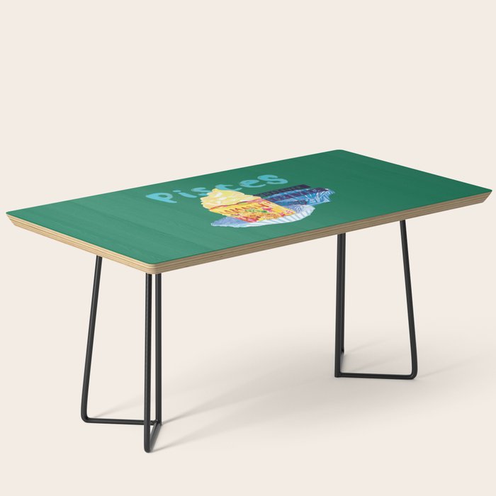 Pisces Chill Vibes in Chive Green | Zodiac Series  Coffee Table Gallery Image 1