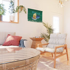 Pisces Chill Vibes in Chive Green | Zodiac Series  Wall Hanging Gallery Image 2