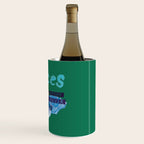 Pisces Chill Vibes in Chive Green | Zodiac Series  Wine Chiller Gallery Image 3