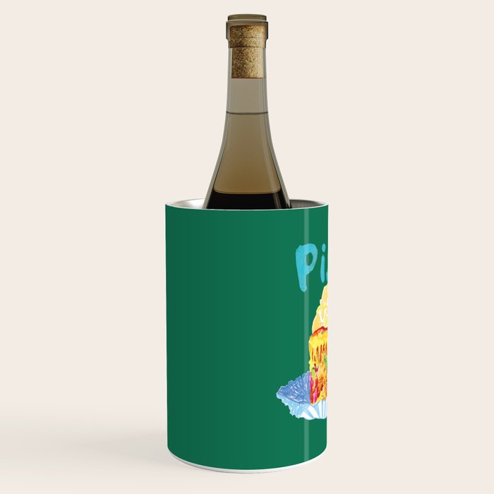 Pisces Chill Vibes in Chive Green | Zodiac Series  Wine Chiller Gallery Image 2