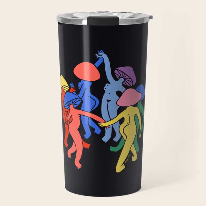 Mushroom Dance Travel Mug Gallery Image 1