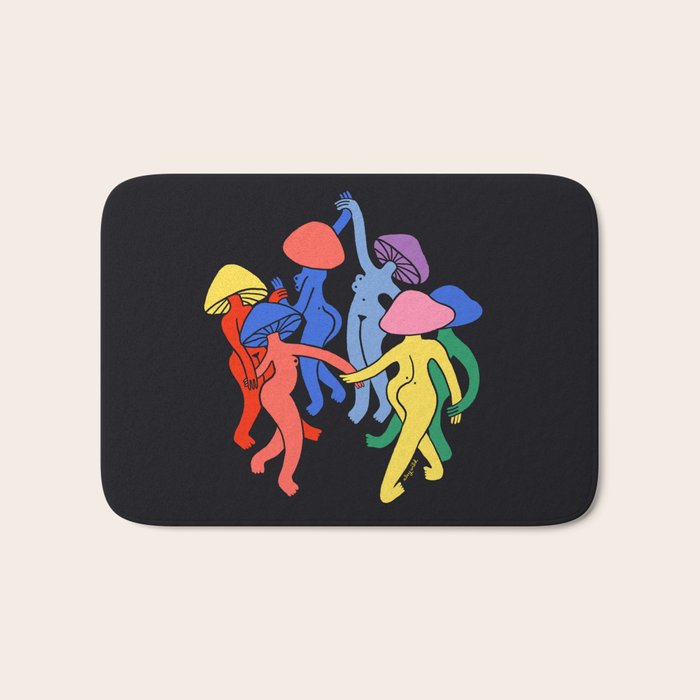 Mushroom Dance Bath Mat Gallery Image 1
