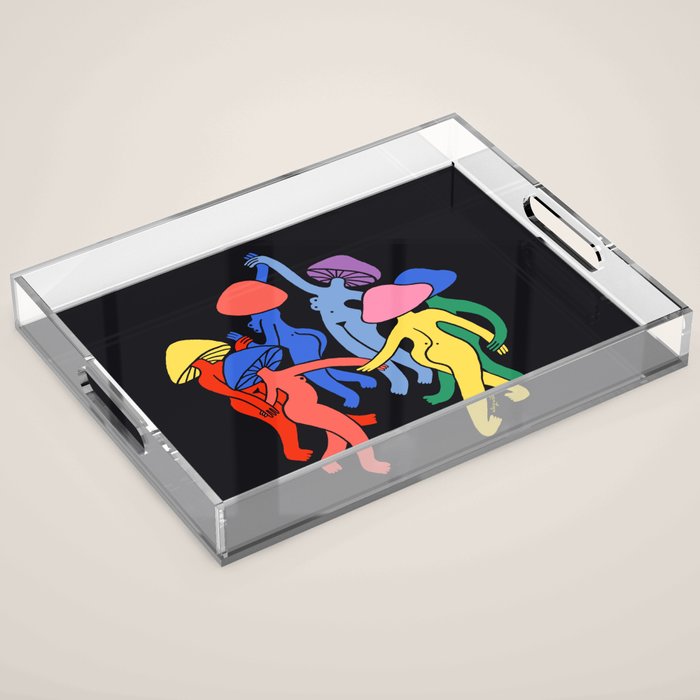 Mushroom Dance Acrylic Tray Gallery Image 1