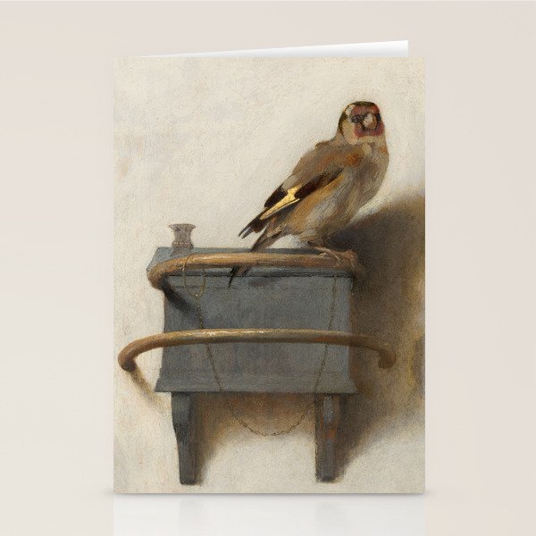 The Goldfinch Painting by Carel Fabritius, 1654 Stationery Card Gallery Image 2