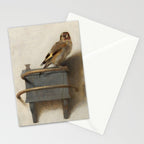The Goldfinch Painting by Carel Fabritius, 1654 Stationery Card Gallery Image 2