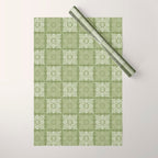 Ulu Sage Palaka Quilt Wrapping Paper Gallery Image 1