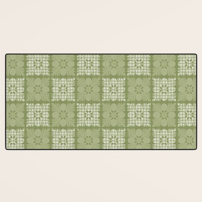Ulu Sage Palaka Quilt Desk Mat Gallery Image 3