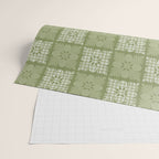Ulu Sage Palaka Quilt Wrapping Paper Gallery Image 2