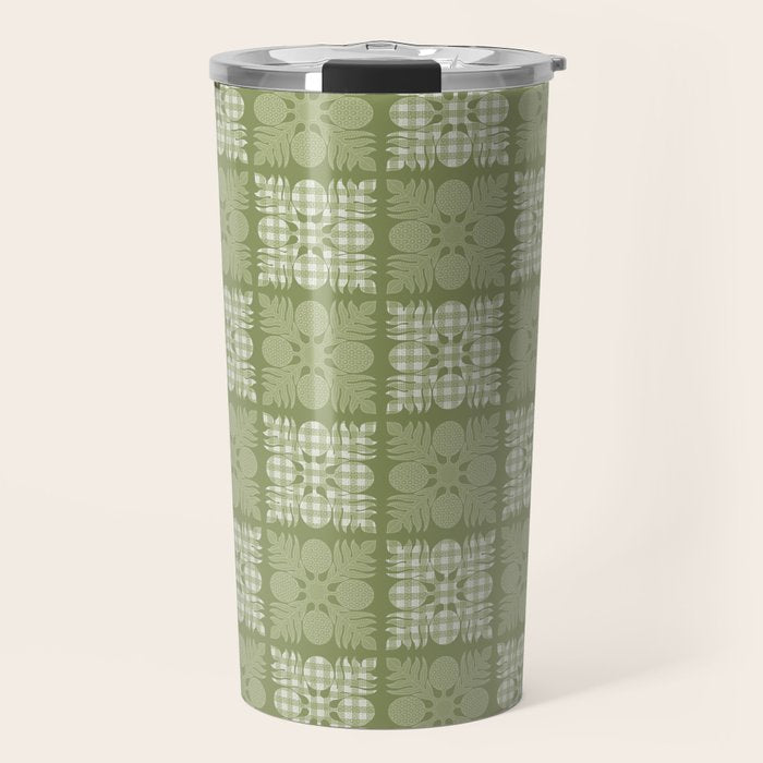 Ulu Sage Palaka Quilt Travel Mug Gallery Image 1