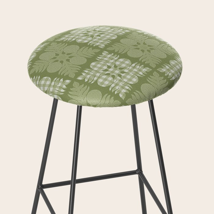 Ulu Sage Palaka Quilt Stool Gallery Image 2