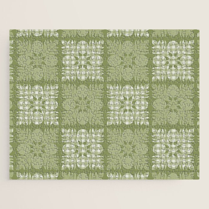 Ulu Sage Palaka Quilt Jigsaw Puzzle Gallery Image 1