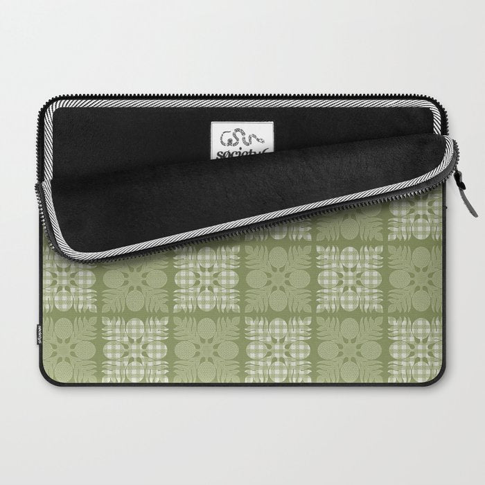 Ulu Sage Palaka Quilt Laptop Sleeve Gallery Image 2