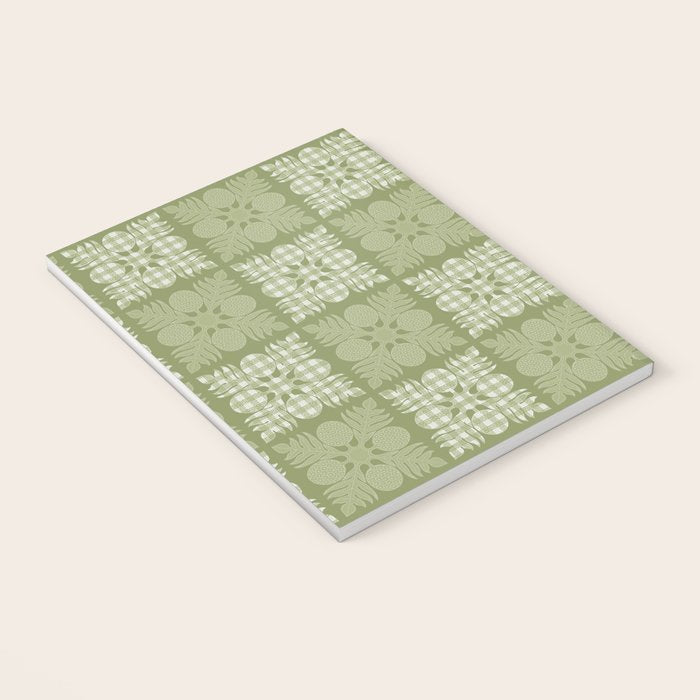 Ulu Sage Palaka Quilt Notebook Gallery Image 3