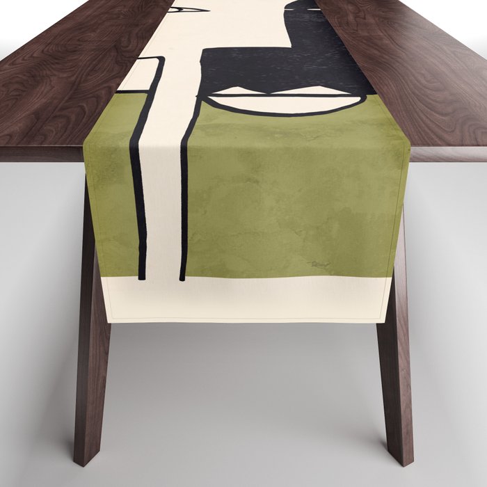 Abstract Face 55/2 Table Runner Gallery Image 1
