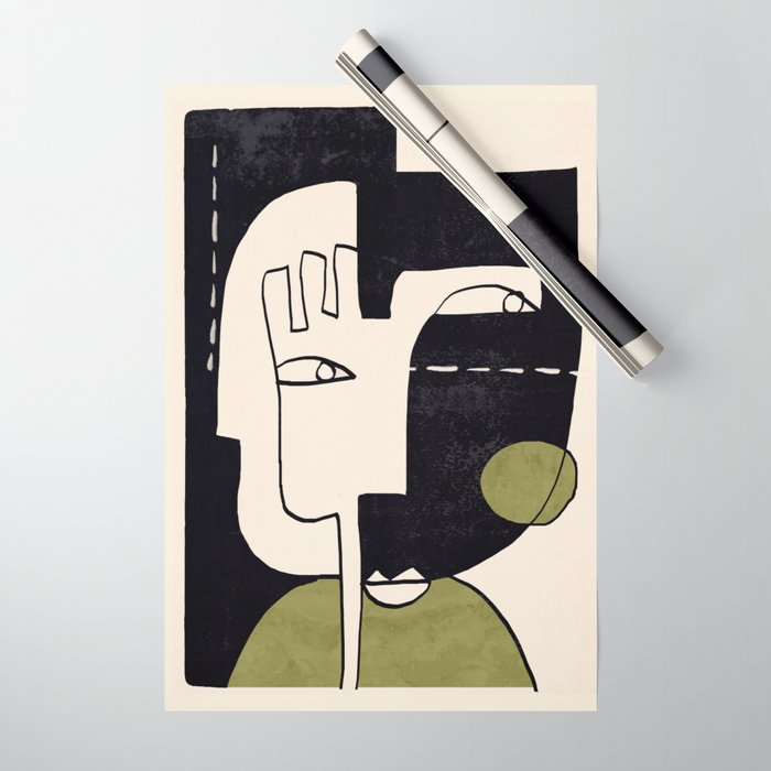 Abstract Face 55/2 Wrapping Paper Gallery Image 1