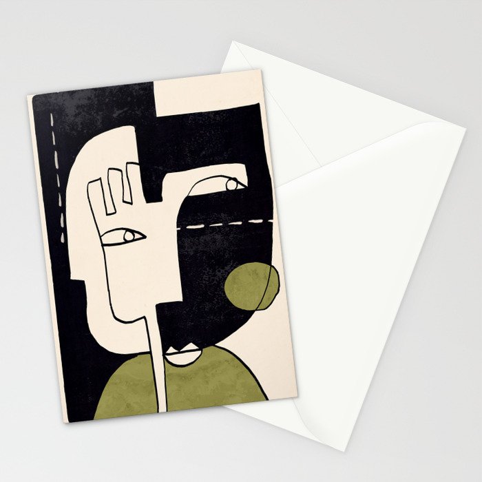 Abstract Face 55/2 Stationery Card Gallery Image 2