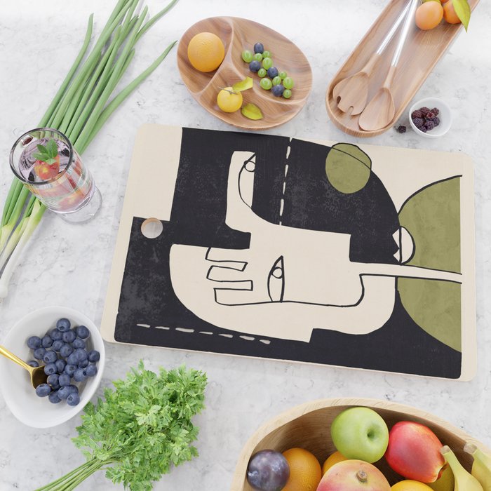Abstract Face 55/2 Cutting Board Gallery Image 2