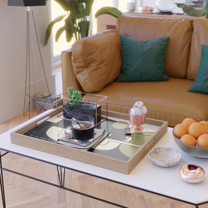 Abstract Face 55/2 Serving Tray Gallery Image 2