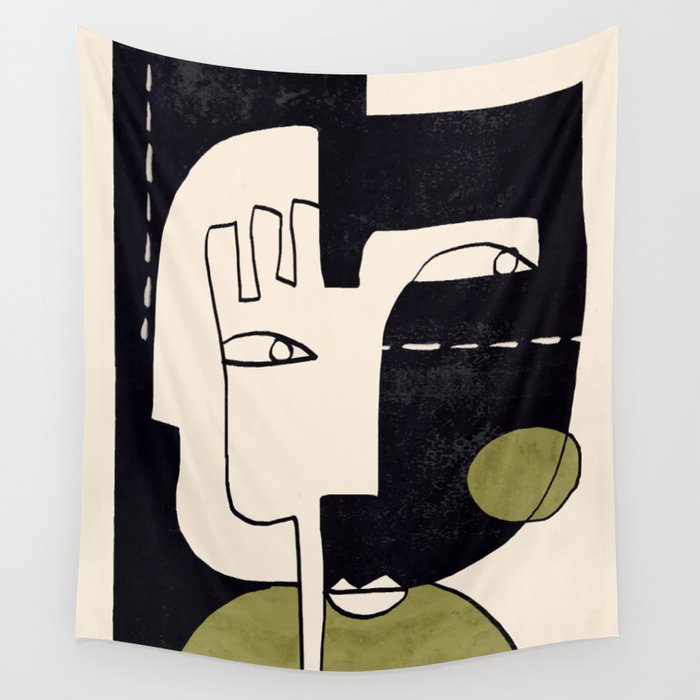 Abstract Face 55/2 Wall Tapestry Gallery Image 4