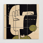 Abstract Face 55/2 Wood Wall Art Gallery Image 1