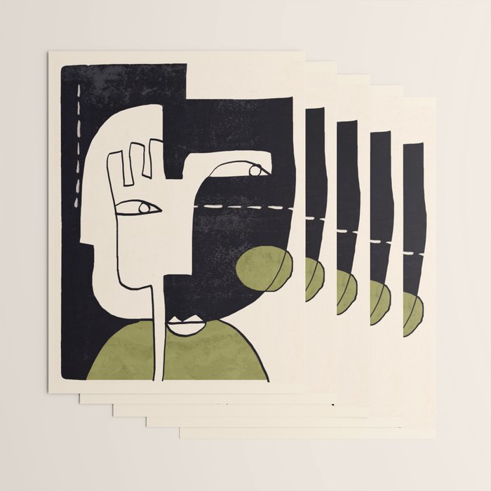 Abstract Face 55/2 Wrapping Paper Gallery Image 3