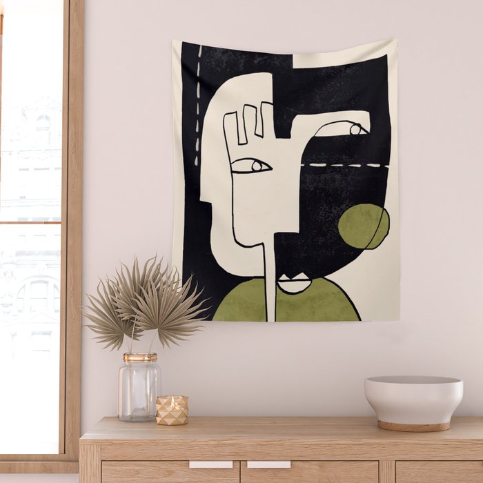 Abstract Face 55/2 Wall Tapestry Gallery Image 2