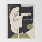 Abstract Face 55/2 Throw Blanket Gallery Image 2
