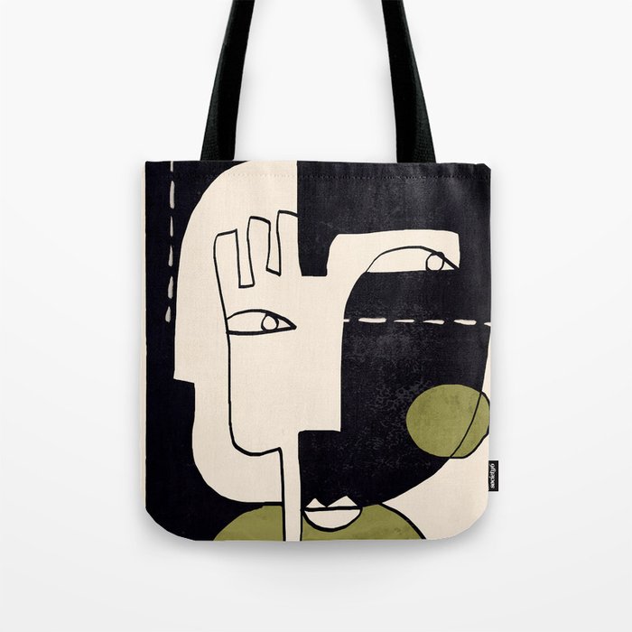 Abstract Face 55/2 Tote Bag Gallery Image 1