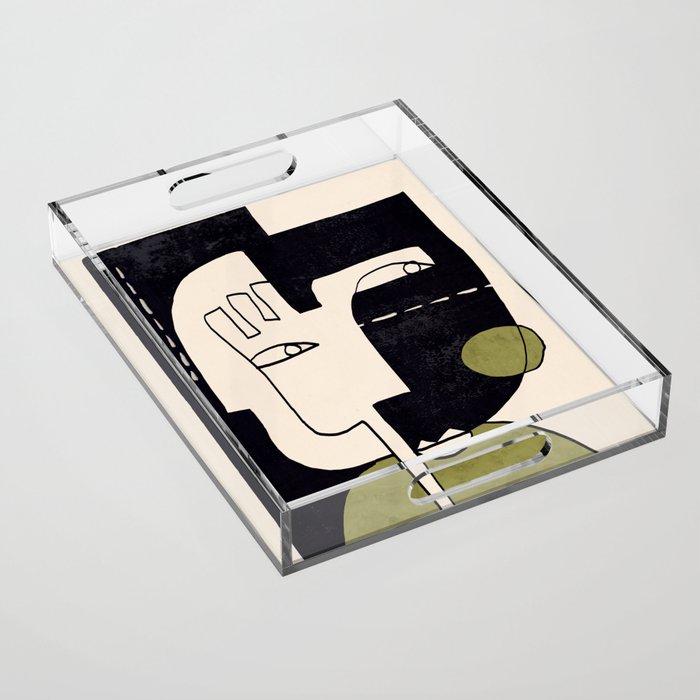 Abstract Face 55/2 Acrylic Tray Gallery Image 1