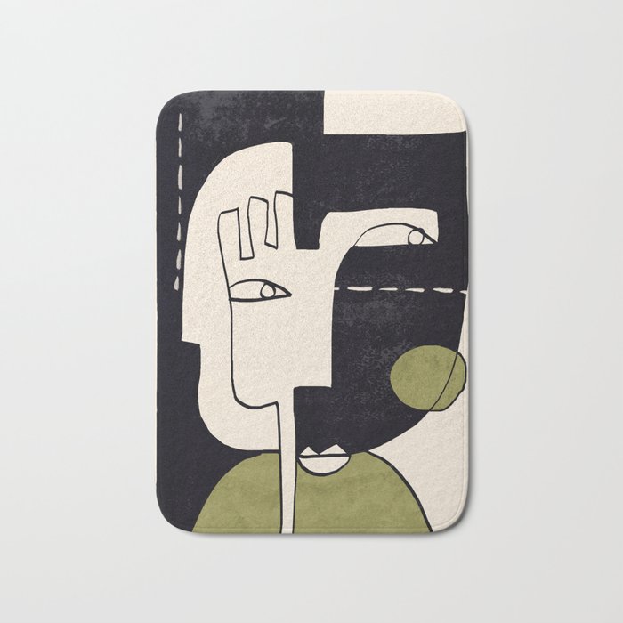 Abstract Face 55/2 Bath Mat Gallery Image 1