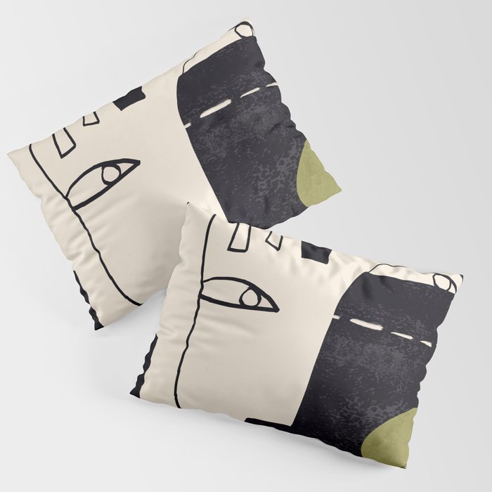 Abstract Face 55/2 Pillow Sham Gallery Image 3