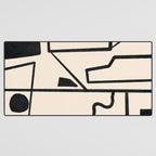 Modern Abstract Minimal Shapes 40 Desk Mat Gallery Image 3