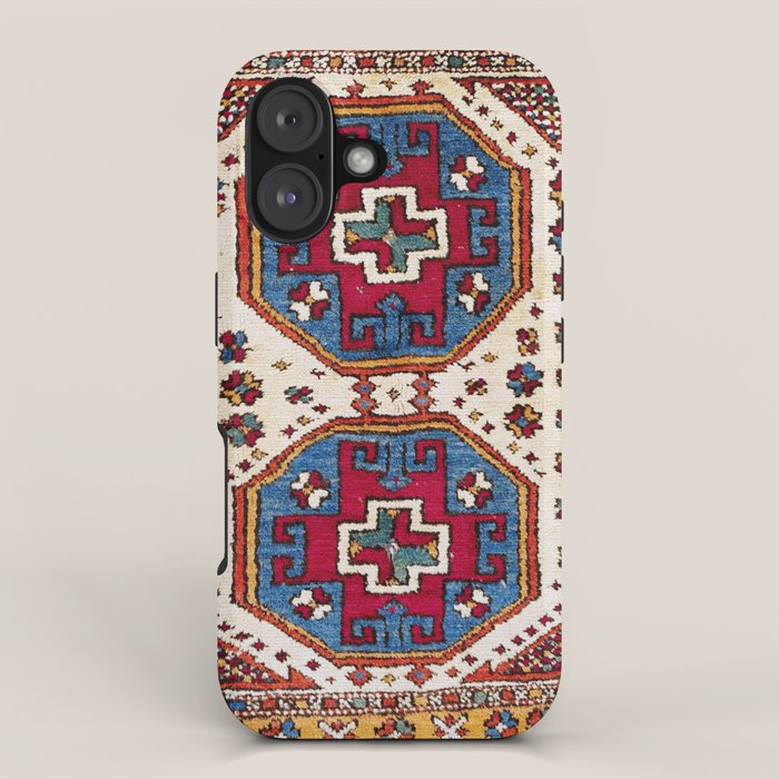 Kozak Bergama Turkish  Antique Rug Print iPhone Case Gallery Image 1