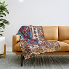Kozak Bergama Turkish  Antique Rug Print Throw Blanket Gallery Image 1
