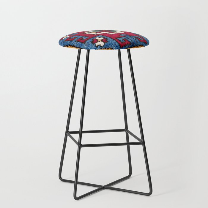 Kozak Bergama Turkish  Antique Rug Print Stool Gallery Image 1