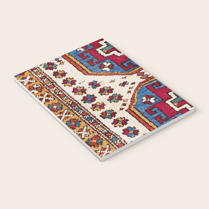 Kozak Bergama Turkish  Antique Rug Print Notebook Gallery Image 3