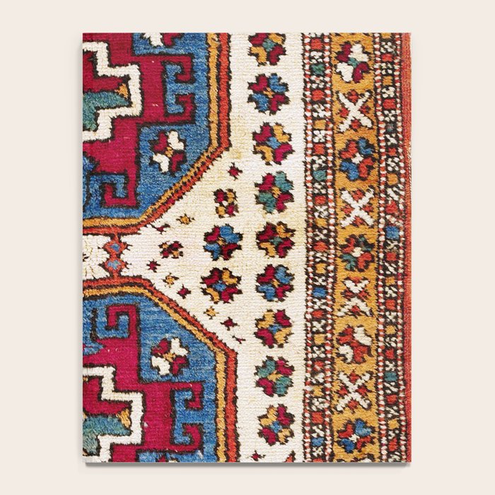 Kozak Bergama Turkish  Antique Rug Print Notebook Gallery Image 4