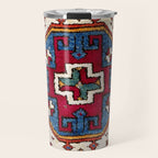 Kozak Bergama Turkish  Antique Rug Print Travel Mug Gallery Image 1