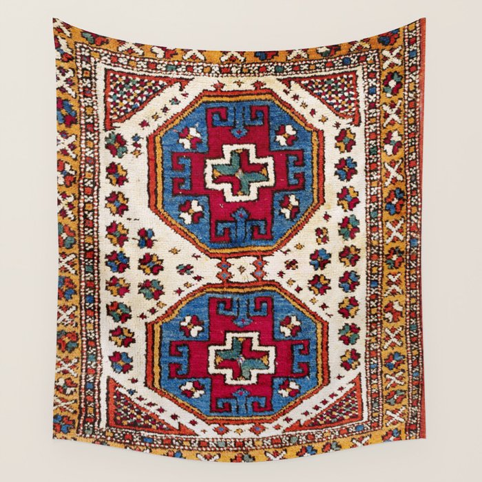 Kozak Bergama Turkish  Antique Rug Print Wall Tapestry Gallery Image 4