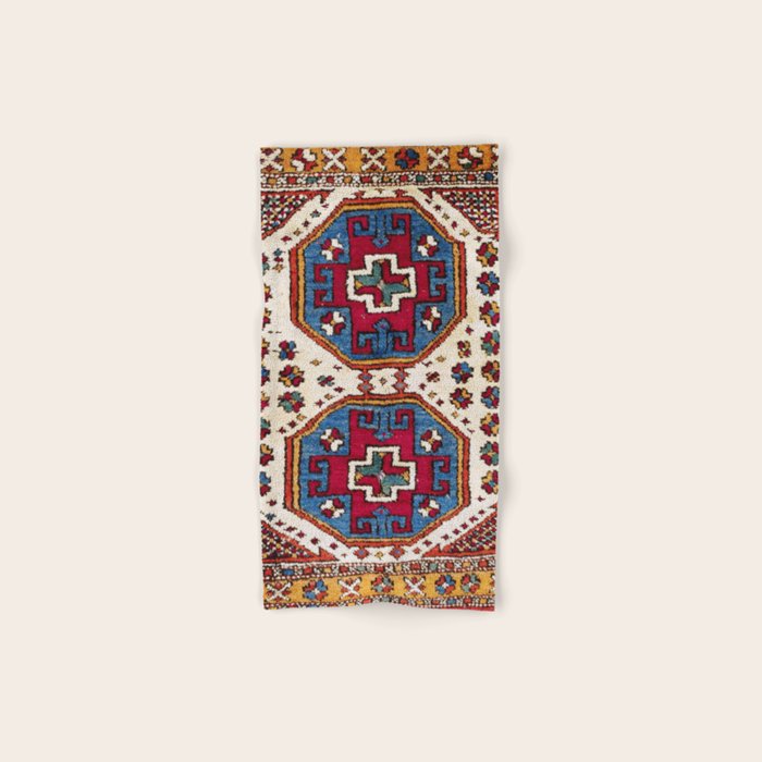 Kozak Bergama Turkish  Antique Rug Print Bath Towel Gallery Image 1