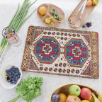 Kozak Bergama Turkish  Antique Rug Print Cutting Board Gallery Image 2